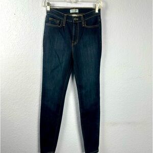 Judy Blue Women’s Jeans Skinny Distressed Mid Rise Dark Wash